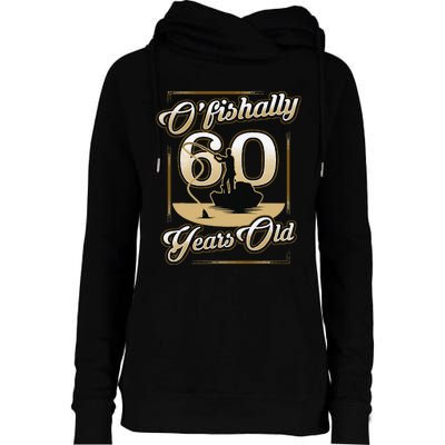 OFishally 60 Years Old 60th Birthday Fishing Gift Womens Funnel Neck Pullover Hood