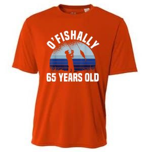 Ofishally 65 Years Old Fisherman 65th Birthday Fishing Cooling Performance Crew T-Shirt