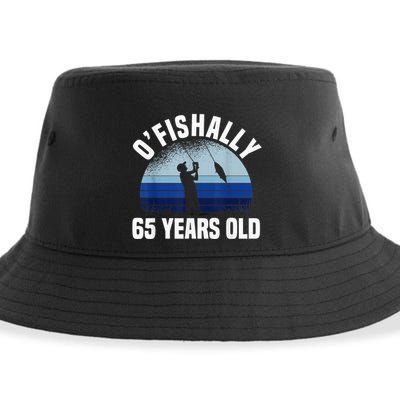 Ofishally 65 Years Old Fisherman 65th Birthday Fishing Sustainable Bucket Hat