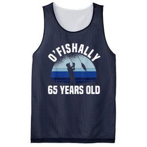 Ofishally 65 Years Old Fisherman 65th Birthday Fishing Mesh Reversible Basketball Jersey Tank