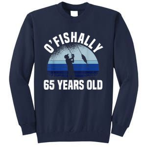 Ofishally 65 Years Old Fisherman 65th Birthday Fishing Tall Sweatshirt