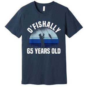 Ofishally 65 Years Old Fisherman 65th Birthday Fishing Premium T-Shirt