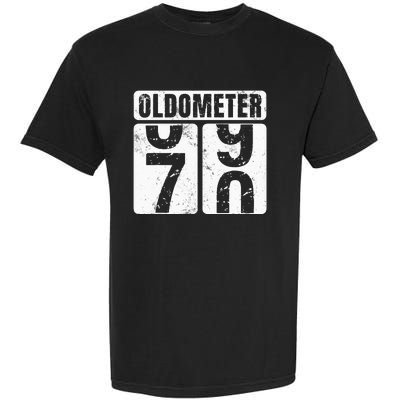 Oldometer 70 Vintage Funny 70th Birthday Gift Idea Garment-Dyed Heavyweight T-Shirt