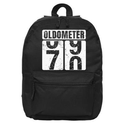 Oldometer 70 Vintage Funny 70th Birthday Gift Idea 16 in Basic Backpack