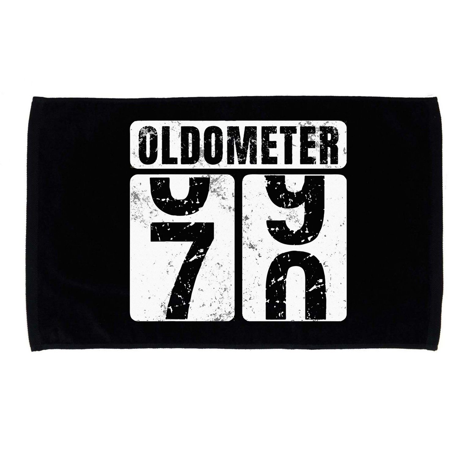 Oldometer 70 Vintage Funny 70th Birthday Gift Idea Microfiber Hand Towel