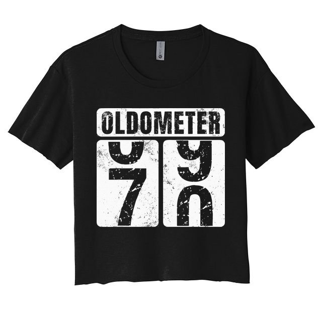 Oldometer 70 Vintage Funny 70th Birthday Gift Idea Crop Top