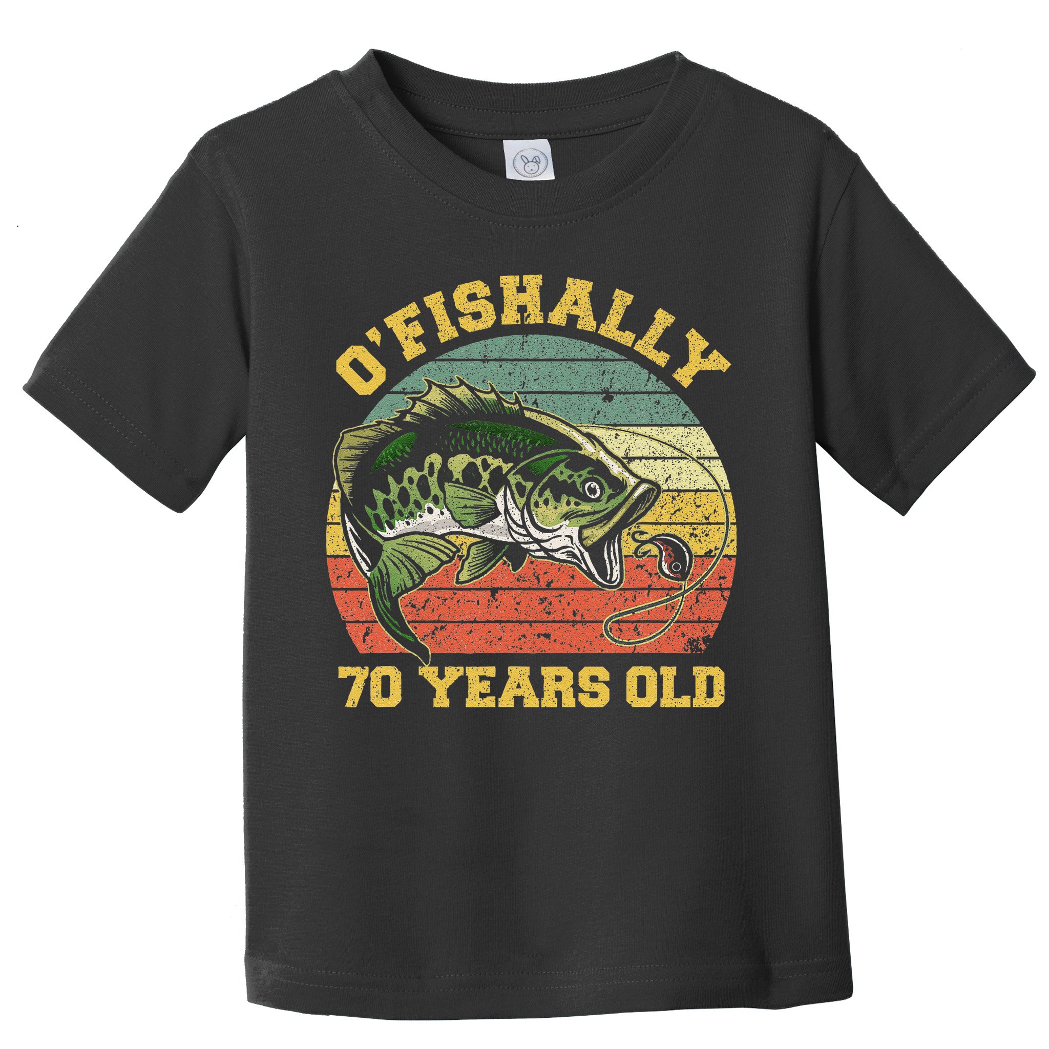 OFishally 70 Years Old Fishing Birthday Theme Party 70th Toddler T-Shirt