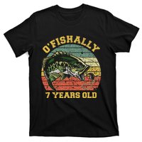 OFishally 7 Years Old Fishing Birthday Theme Party 7th T-Shirt