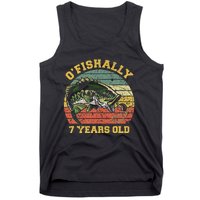 OFishally 7 Years Old Fishing Birthday Theme Party 7th Tank Top