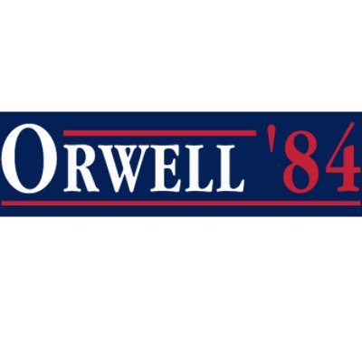 Orwell 84 Bumper Sticker