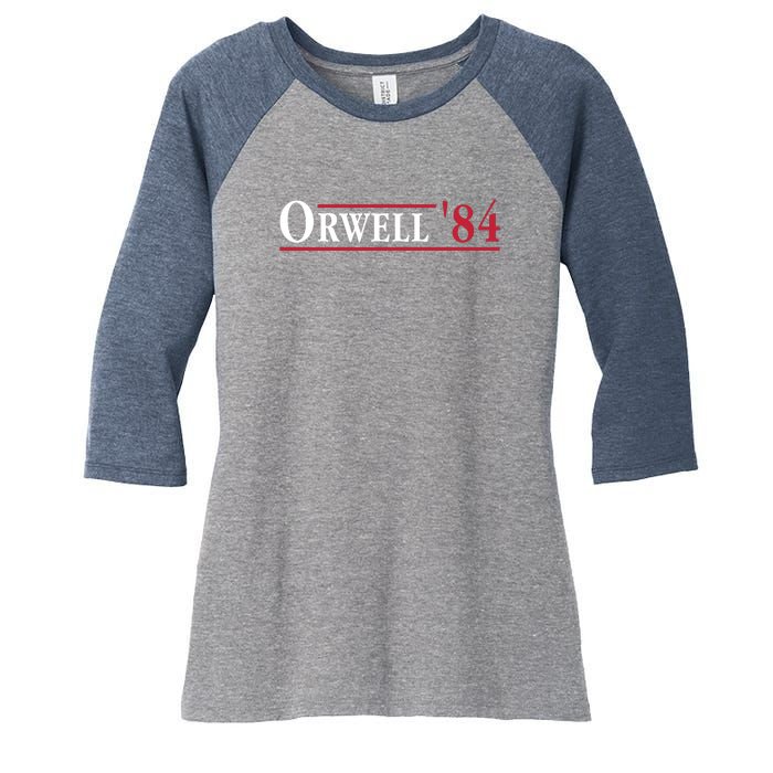 Orwell 84 Women's Tri-Blend 3/4-Sleeve Raglan Shirt