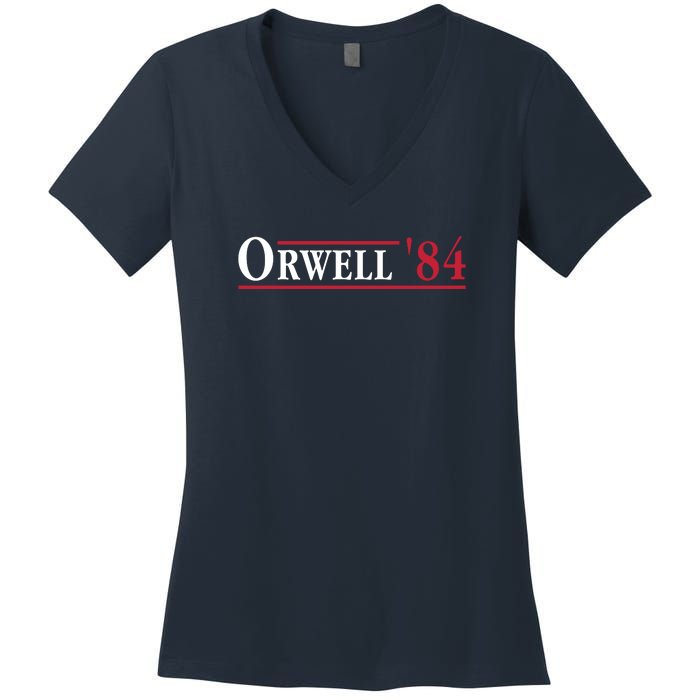 Orwell 84 Women's V-Neck T-Shirt