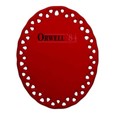 Orwell 84 Ceramic Oval Ornament