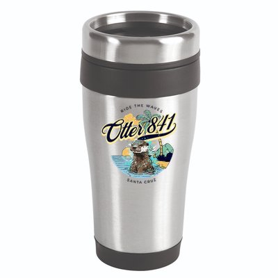 Otter 841 Surfing Otter 841 California Surf Board Otter 841 16oz Travel Tumbler