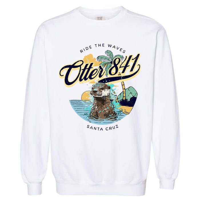 Otter 841 Surfing Otter 841 California Surf Board Otter 841 Garment-Dyed Sweatshirt