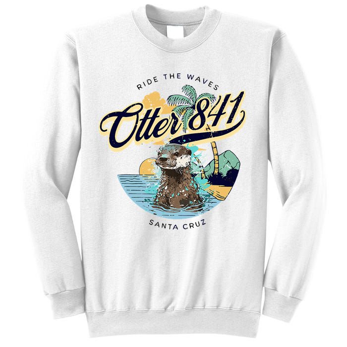 Otter 841 Surfing Otter 841 California Surf Board Otter 841 Sweatshirt