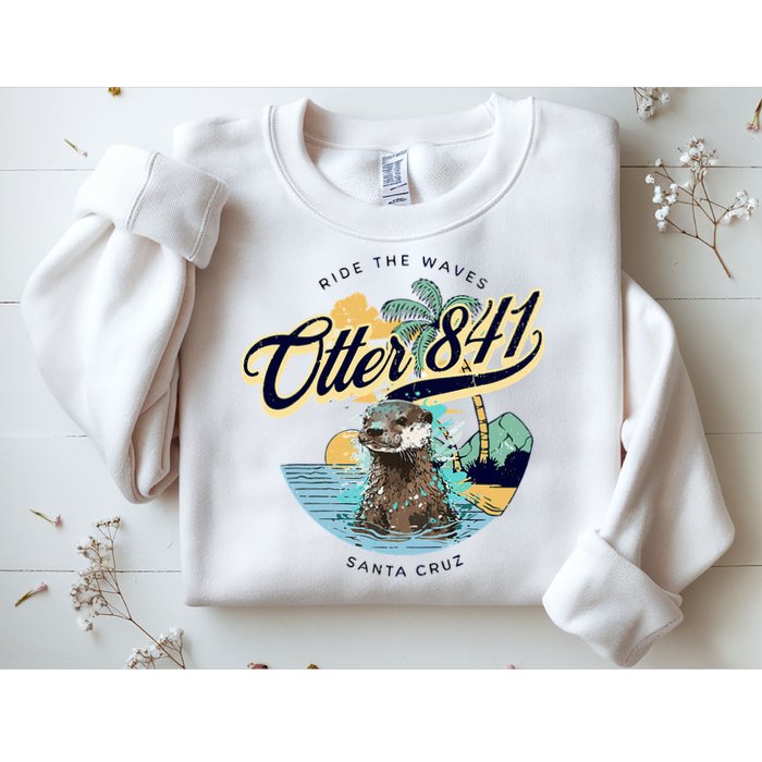 Otter 841 Surfing Otter 841 California Surf Board Otter 841 Sweatshirt