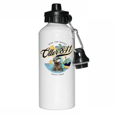 Otter 841 Surfing Otter 841 California Surf Board Otter 841 Aluminum Water Bottle