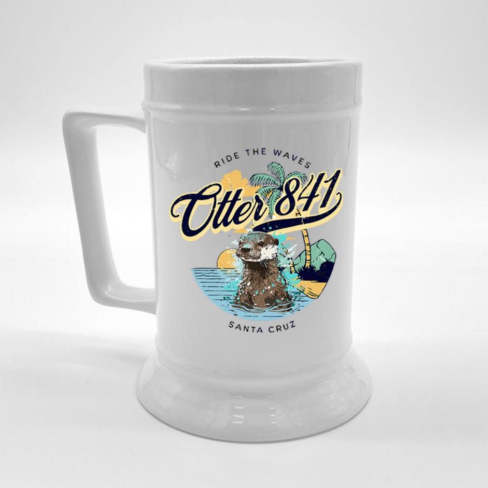 Otter 841 Surfing Otter 841 California Surf Board Otter 841 Beer Stein