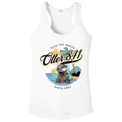 Otter 841 Surfing Otter 841 California Surf Board Otter 841 Ladies PosiCharge Competitor Racerback Tank