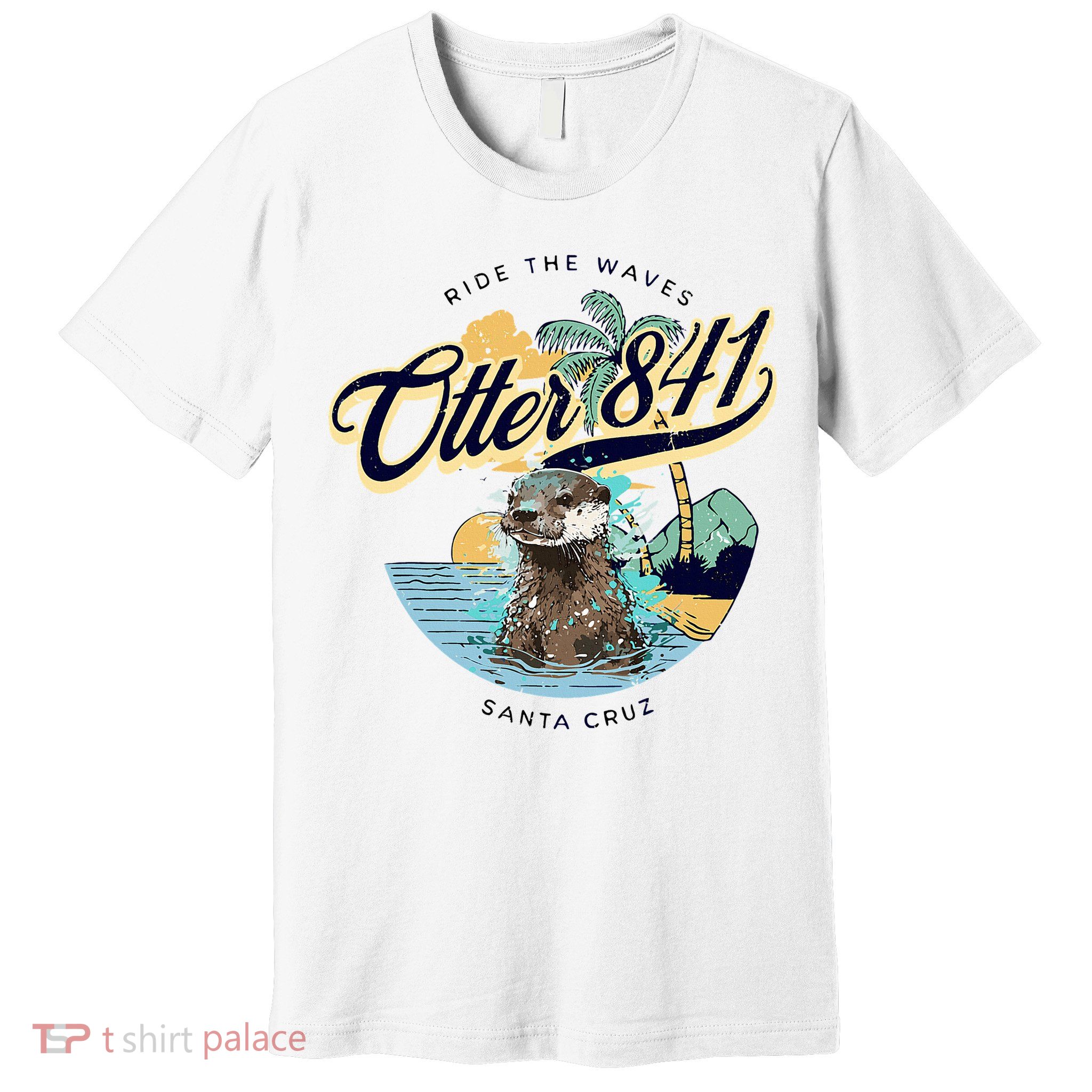 Otter 841 Surfing Otter 841 California Surf Board Otter 841 Premium T-Shirt