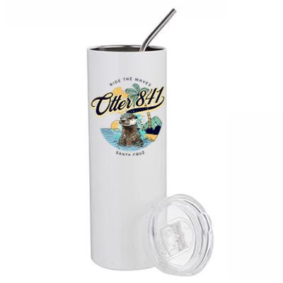 Otter 841 Surfing Otter 841 California Surf Board Otter 841 Stainless Steel Tumbler