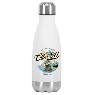 Otter 841 Surfing Otter 841 California Surf Board Otter 841 Stainless Steel Insulated Water Bottle