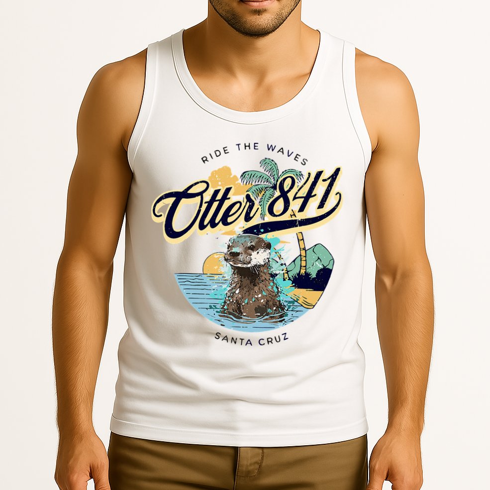 Otter 841 Surfing Otter 841 California Surf Board Otter 841 Tank Top
