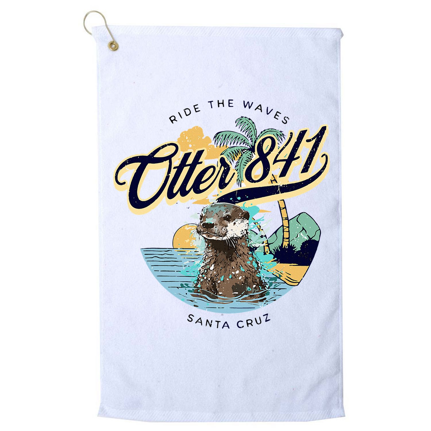 Otter 841 Surfing Otter 841 California Surf Board Otter 841 Golf Towel