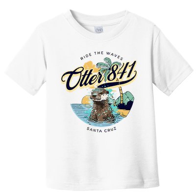 Otter 841 Surfing Otter 841 California Surf Board Otter 841 Toddler T-Shirt