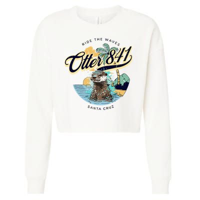 Otter 841 Surfing Otter 841 California Surf Board Otter 841 Cropped Pullover Crew