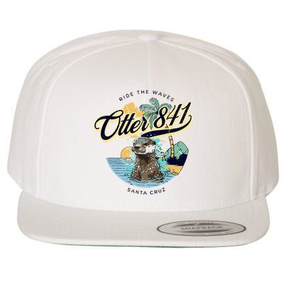 Otter 841 Surfing Otter 841 California Surf Board Otter 841 Wool Snapback Cap