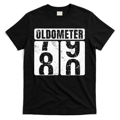 Oldometer 80 Vintage Funny 80th Birthday Gift Idea T-Shirt