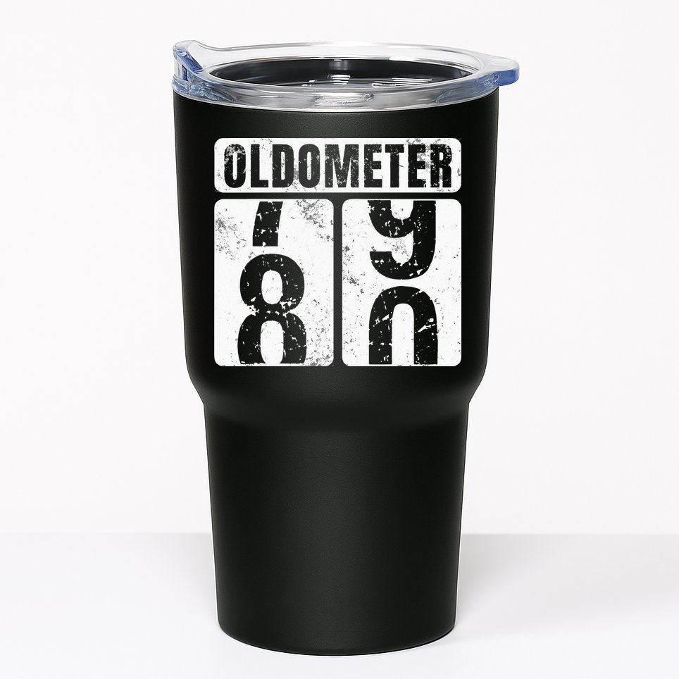 Oldometer 80 Vintage Funny 80th Birthday Gift Idea Tumbler