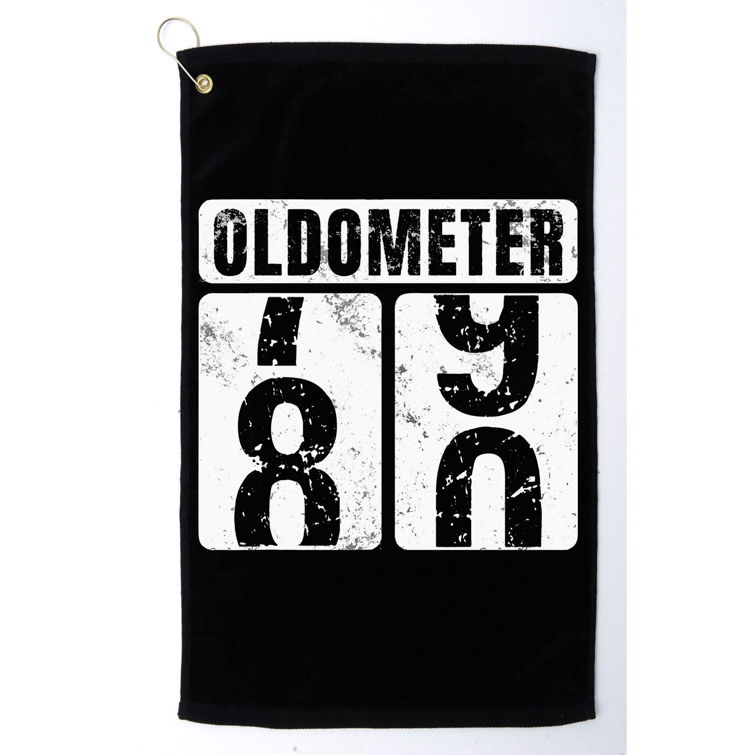 Oldometer 80 Vintage Funny 80th Birthday Gift Idea Golf Towel