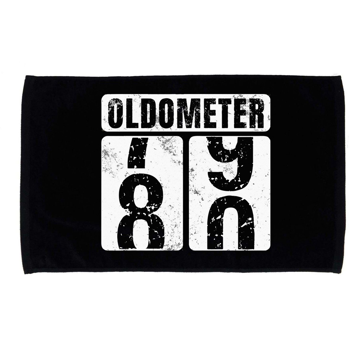 Oldometer 80 Vintage Funny 80th Birthday Gift Idea Microfiber Hand Towel