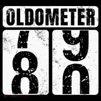 Oldometer 80 Vintage Funny 80th Birthday Gift Idea Kids T-Shirt