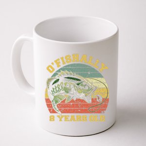 OFishally 8 Years Old Fishing Birthday Theme Party 8th Coffee Mug