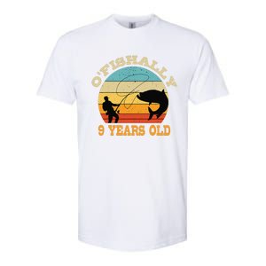 OFishally 9 Years Old Fishing Birthday Theme Party 9th Softstyle CVC T-Shirt