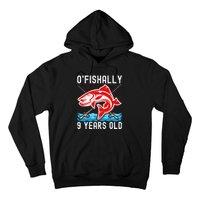 OFishally 9 Years Old Funny Birthday Fishing Hoodie