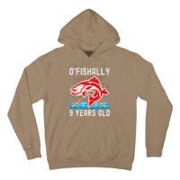 O'Fishally 9 Years Old Funny Birthday Fishing Hoodie