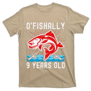 O'Fishally 9 Years Old Funny Birthday Fishing T-Shirt