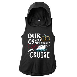 Our 9 Year Anniversary Cruise Trip Wedding Marriage Couple Ladies PosiCharge Tri-Blend Wicking Draft Hoodie Tank