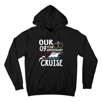 Our 9 Year Anniversary Cruise Trip Wedding Marriage Couple Hoodie