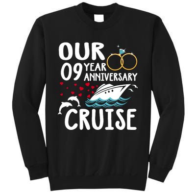 Our 9 Year Anniversary Cruise Trip Wedding Marriage Couple Sweatshirt