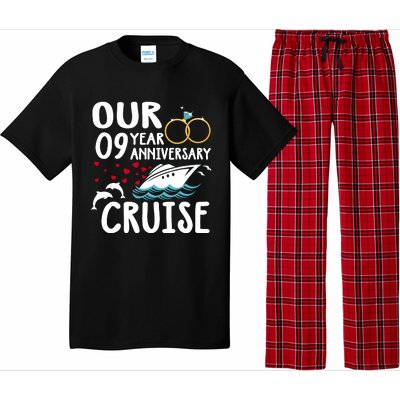 Our 9 Year Anniversary Cruise Trip Wedding Marriage Couple Pajama Set