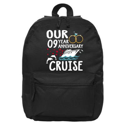 Our 9 Year Anniversary Cruise Trip Wedding Marriage Couple 16 in Basic Backpack