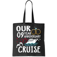 Our 9 Year Anniversary Cruise Trip Wedding Marriage Couple Tote Bag