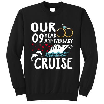 Our 9 Year Anniversary Cruise Trip Wedding Marriage Couple Tall Sweatshirt