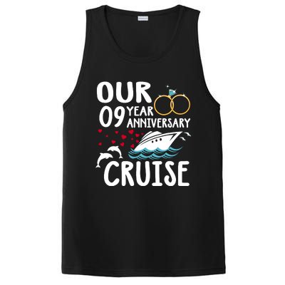 Our 9 Year Anniversary Cruise Trip Wedding Marriage Couple PosiCharge Competitor Tank